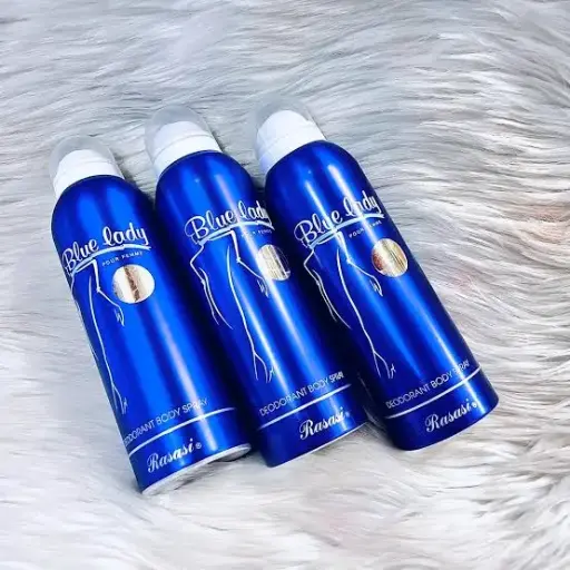 Blue lady body spray